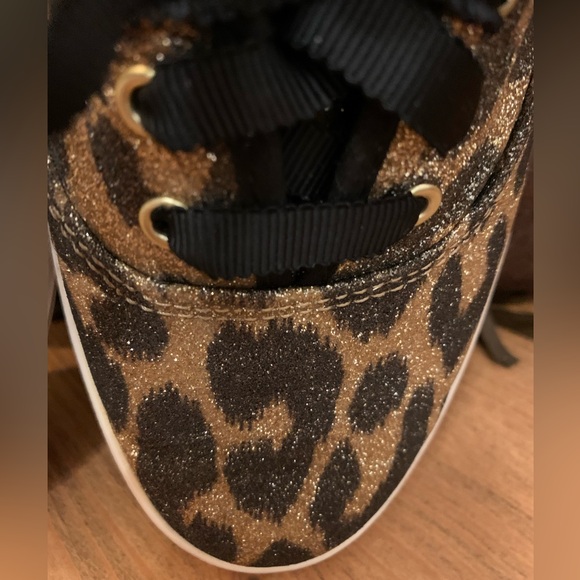 EUC Keds x Kate Spade New York Champion Glitter Leopard Sneaker Size 6.5 - Picture 6 of 10